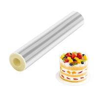 Vxcbad Transparent Cake Edge Film for Cakes Dessert (20 cm x 10 m)