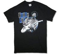 VXCEVF Buddy Guy Blue and Grey Tour Huntsville Primm Black T Shirt Black(XX-Large)
