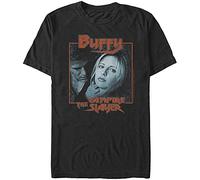 VXCEVF Buffy The Vampire Slayer Men's Angel Love Frame T-Shirt(Medium)