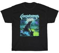 VXCEVF Goosebumps The Werewolf of Fever Swamp T-Shirt New Black(Medium)