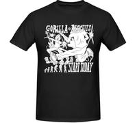 VXCEVF Gorilla Biscuits Start Today Men's Classic Round Neck T-Shirt Fashion Short Sleeve Top 100% Cotton Black(Large)