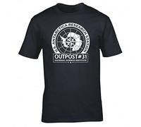 VXCEVF Gown Inspired by John Carpenter's The Thing Outpost 31 T-Shirt Black(XX-Large)