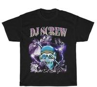 VXCEVF Hot Dj Screw Vintage 90'S Inspired Rap T-Shirt Black S-3Xl(XX-Large)