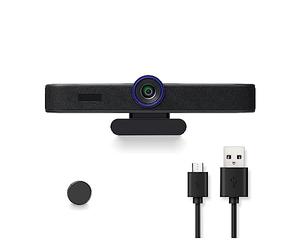 VXDEFP HD1080P 60FPS PC Webcam All In One With Microphones And Speaker 108° Wide Angle Webcam For Conferencing, Live Streaming, Recording