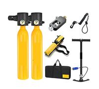 VXDEFP Scuba Diving Tank Set 0.5L Mini Oxygen Cylinder Diving Teaching Underwater Breathing Diving Equipment Breathing(Giallo)