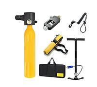VXDEFP Scuba Diving Tank Set 0.5L New Mini Oxygen Bottle Diving Teaching Underwater Breathing Diving Equipment Breathing(Giallo)