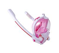 VXDEFP Scuba Diving Tank Set Adult Diving Mask Full Face Anti-Fog Snorkeling Mask Kid Swimming Underwater Respirator Diving Equipment(Roze,L/XL)