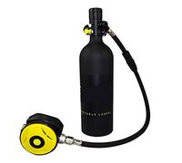VXDEFP Scuba Diving Tank Set Diving Respirator 1L Diving Snorkeling Oxygen Bottle Water Diving Enthusiast(Respirator+Harness)