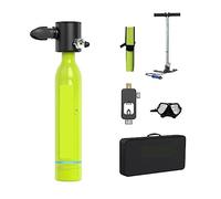 VXDEFP Scuba Diving Tank Set Oxygen Cylinder ，Adult Swimming Equipment Portable Oxygen Cylinder Supports 10-15 Minutes Of Underwater Breathing,diving Gear(X3000-C Green)