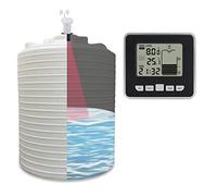 VXDEFP Water Level Sensor, Ultrasonic Water Tank Level Meter Temperature Sensor Display Time Low Battery Indicator Instruments Tools LCD Display