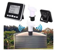 VXDEFP Water Level Sensor, Ultrasonic Water Tank Level Meter Temperature Sensor With Temperature Display Liquid Depth Indicator Time Alarm Transmitter