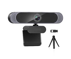 VXDEFP Webcam for PC 4K 1080P FHD Webcam USB Auto Focus Web Camera PC Computer WebCamera For Live Broadcast Video Calling Conference Work(4K)
