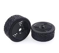 VXELY 100mm Rubber Tyres Wheels 17mm Hex Redcat for HSP, for HPI, for, for Kyosho, for Hobao Team, for LOSI, for Carson, 1/8 Buggy On- road RC Car Rc Car Tyre(2pcs F08426F)