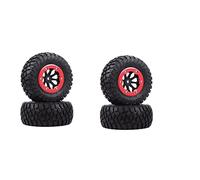 VXELY 110mm RC Car Beadlock Rubber Tires Wheel Rim Set 1/10 Short Course Truck, for ARRMA, SENTON 4X4 550 MEGA, for XLH, 9125, for, for Traxxas, Slash Rc Car Tyre(AX-4007)