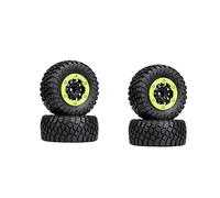 VXELY 110mm RC Car Beadlock Rubber Tires Wheel Rim Set 1/10 Short Course Truck, for ARRMA, SENTON 4X4 550 MEGA, for XLH, 9125, for, for Traxxas, Slash Rc Car Tyre(AX-4008G)