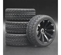 VXELY 1Set 4PCS Rubber RC Racing Tires Car On Road Wheel Rim, for HSP, for HPI, 1/10, for HSP, 94123/94122/94103/D4/D3 603 All Rc Car Tyre(601-8006)