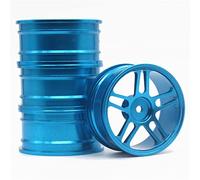 VXELY 4 Pcs 1 Set Aluminum Alloy Metal Whee Rim, for HPI, for HSP, RC Model 1:10 On-Road Racing Car, for HSP, 94123/94122/94103 D4/D3/CS Rc Car Tyre(106B)