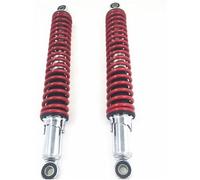 VXELY 400mm 15.75 inch 7mm Spring Universal Motorcycle Shock Absorber Rear Suspension ATV Quad Scooter Dirt Bike, for XL185 XL125S CL50 CD50 150cc 250cc 400cc (Red) E-Scooter Suspension Upgrade(Red)