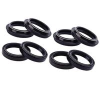 VXELY 43x55x9.5/10.5 Front, fork Suspension Damper Oil Seal Dust Cover, for VICTORY, for Polaris, 1634 VEGAS LOW 1639 KINGPIN JUDGE 1731 Motorcycle Fork Oil Seal(4pcs seal 4pc cover)