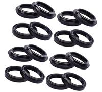 VXELY 43x55x9.5/10.5 Front, fork Suspension Damper Oil Seal Dust Cover, for VICTORY, for Polaris, CORY NESS CROSS COUNTRY 1731 20112012 Motorcycle Fork Oil Seal(8pcs seal 8pc cover)