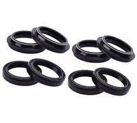 VXELY 43x55x9.5/10.5 Front, fork Suspension Damper Oil Seal Dust Cover, for Yamaha, XTZ660 TENERE XTZ 660 FZS1000, for Fazer, FZS 1000 Motorcycle Fork Oil Seal(4pcs seal 4pc cover)