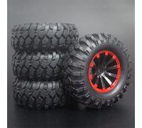 VXELY 4PCS 1/10 1.9Inch Off Road Climb Rock Crawler Car Tires Super Soft 96MM Rubber Tyre Wheel Rim Hex 12MM, for Tamiya, CC01 D90 601A Rc Car Tyre
