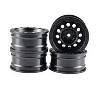 VXELY 4PCS 1/10 RC Car ABS 1. 9 Inch Wheel Rim, for Axial, SCX10 90046 D90, for, for Traxxas, TRX- 4 AXI03007, for, for Tamiya, D90 RC Crawler Wheel Hex Rc Car Tyre(Black)