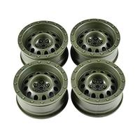 VXELY 4PCS 1/10 RC Car ABS 1. 9 Inch Wheel Rim, for Axial, SCX10 90046 D90, for, for Traxxas, TRX- 4 AXI03007, for, for Tamiya, D90 RC Crawler Wheel Hex Rc Car Tyre(Green)