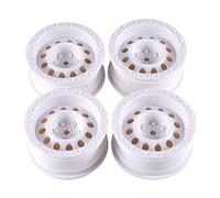 VXELY 4PCS 1/10 RC Car ABS 1. 9 Inch Wheel Rim, for Axial, SCX10 90046 D90, for, for Traxxas, TRX- 4 AXI03007, for, for Tamiya, D90 RC Crawler Wheel Hex Rc Car Tyre(White)