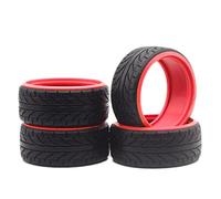 VXELY 4pcs 1:10 RC Car Medium Drift Tires, for Kyosho, for Tamiya, for HPI, for Redcat Racing, for HSP, 94123/94103 Rc Car Tyre(5010-R)