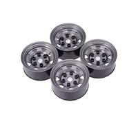 VXELY 4PCS 1. 55 Inch Metal Wheel Rim Beadlock Hub 1/10 RC Crawler Car Rc Car Tyre