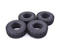 VXELY 4Pcs 1. 9 Inch Rubber Rocks Tyres Wheel Tires Crawler Tires Tyre 1/10 RC Car, for Traxxas, TRX- 4,for Redcat, SCX10 90046, for Axial, RC4WD Rc Car Tyre