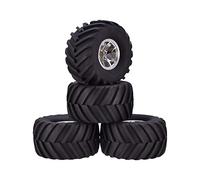 VXELY 4PCS AX-3003 135mm Tyre Rubber Tire Wheel ABS Rim Hub 1/10 RC Bigfoot, for HSP,for HPI, for Monster, Truck Model Car Rc Car Tyre