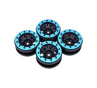 VXELY 4PCS AX- 619 1. 9inch Wheel Rims Beadlock Hub 1/10 RC Rock Crawler, for Axial, SCX10 90046 D90 D110, for Traxxas, TRX-4 Rc Car Tyre(Blue)