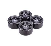 VXELY 4PCS Metal Wheel Rim 1. 9 Inch Rim Beadlock 1/10 RC Rock Crawler, for, for Axial, SCX10 90046 AXI03007, for Tamiya, CC01 D90 TF2, for Traxxas, TRX-4 Rc Car Tyre(Grey)