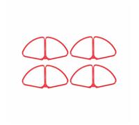 VXELY 4pcs Propeller Guard Protector, for DJI, Phantom 4 Pro V2.0 Advanced Drone Quick Release Props Bumper Accessory Protection Cover Drone Propeller Guard(Red)