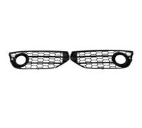 VXELY For A4B8 Touring Edition 2007-2010 2Pcs Honeycomb Perforated Front Fog Light Frame Auto Modified Parts 8K0807681J 8K0807681 Fog Light Trim Frame(BLACK Gloss Black)