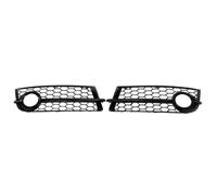 VXELY For TT 2007-2010 2Pcs Honeycomb Perforated Front Fog Light Frame Auto Modified Parts 8J0807682 8J0807681 Fog Light Trim Frame(BLACK Gloss Black)