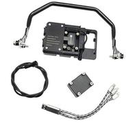 VXELY GPS Moto Phone Mount, for BMW, for R1250GS LC, for Adventure 2019-2022 Wireless Charging Phone Navigation Bracket Phone Holder USB Charger Motorcycle Phone Mount(BLACK Full set AB)