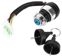 VXELY Ignition Starter Switch, 5 Wire Key Start Lock Pin, for Most 50-250CC Motorcycle Buggy Go Kart ATV Ignition Switch Lock