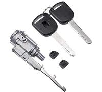 VXELY Ignition Switch Lock Cylinder, for Accord, 2003-2012, for Metal, with 2 Keys, without Chip, No.06351-TA0-H11, Black Silver Tone, 1 Set Ignition Switch Lock