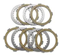 VXELY Motorcycle Clutch Friction Plate Kit, for CR85R CR85RB CB100 CB100N CB125 CLR125 CBT125 SL100 SL125 CL125 CD125 CLR125 Clutch Friction Plate