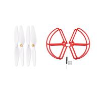 VXELY Propeller 1080P Protector Protective Guard Bumper FiMi 4K Drone Replacement Props Blade Screw Cover Fens Accessories Drone Propeller Guard(Red guard 4pc prop)