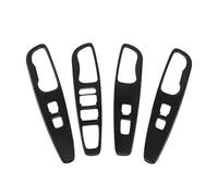 VXELY Window Lift Switch Button Cover Trims, for Hyundai, Santa Fe 2019-2021 LHD Carbon Fiber Door Armrest Panel Frame Control Trim Window Switch Cover