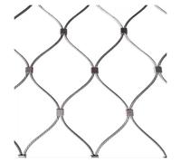 VXHCS Flexible Stainless Steel Rope Mesh, Safety Netting for Railings 10cm/2mm Flexible Cable Wire Rope X-Type Mesh, DIY Decorative(0.6x4m)
