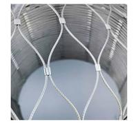 VXHCS Flexible Stainless Steel Rope Netting Safety Netting for Balcony 10cm/2mm Anti-Fall Net Garden Fence(0.6x4m)