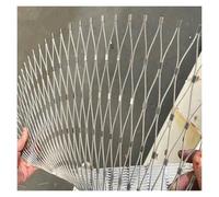 VXHCS Stainless Steel Rope Net Metal Wire Mesh 3cm/1.2mm Poultry and Animal Breeding Balcony Railing Fence(0.8x4m)
