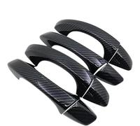 VXOXIYN Door Handle Car Exterior Door Handle for Skoda for Scala 2019-2022 Luxurious Covers Scratch Anti-Rust(A)