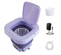 Vxoyo 12L Portable Washing Machine with Spin Dryer, 2-in-1 Foldable Mini Machine & Touchscreen One-Button Operation Small Washing Machine for Baby Clothes, Underwear, Camping, Dorm, Apartments
