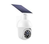 Vxoyo Solar Powered Security Light, Adjustable Surveillance Deterrent Light, Outdoor Sensor Lights with Simulated Infrared Camera, IP54 Weatherproof LED Security Light for Yard, Garage, Porch